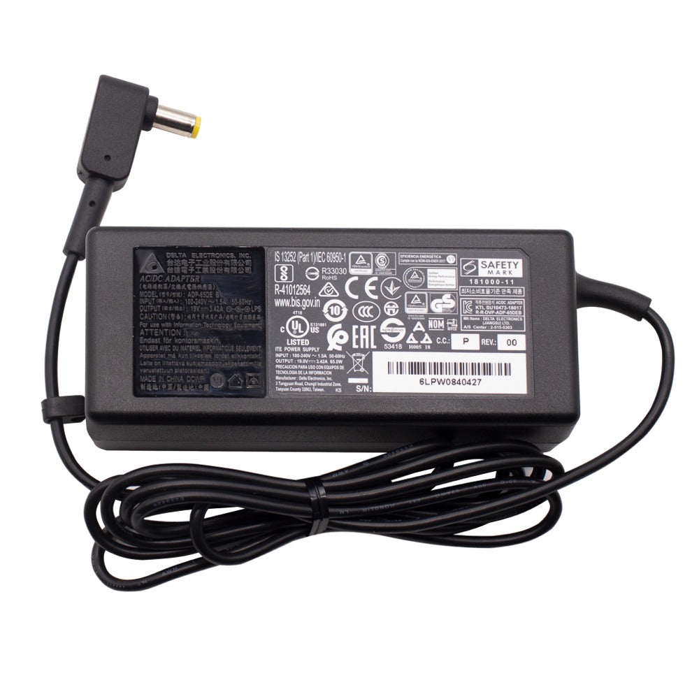 For Acer KP.0650H.014 65W 5.5MM x 1.7MM AC Charger PSU Compatible Laptop Adapter