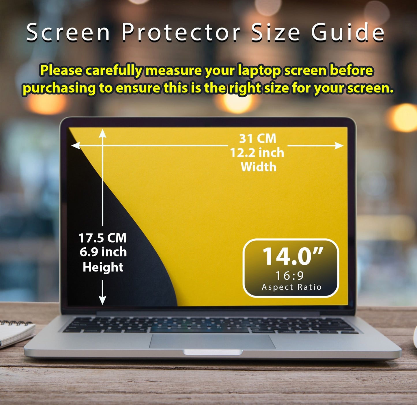14 Inch Magnetic Laptop Privacy Screen Filter Protector Film-1 Anti-Glare Anti-UV