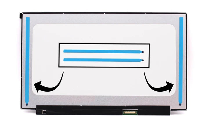 Laptop Screen Adhesive Strips Double-Sided Easy-Pull Tape 13.3" 14" 15.6" (1 Pair = 2 Piece) 0.6MM