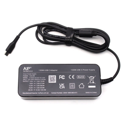 AJP 130W (20V 6.5A) USB-C Smart Power Supply Replacement Laptop AC Adapter Charger for Dell