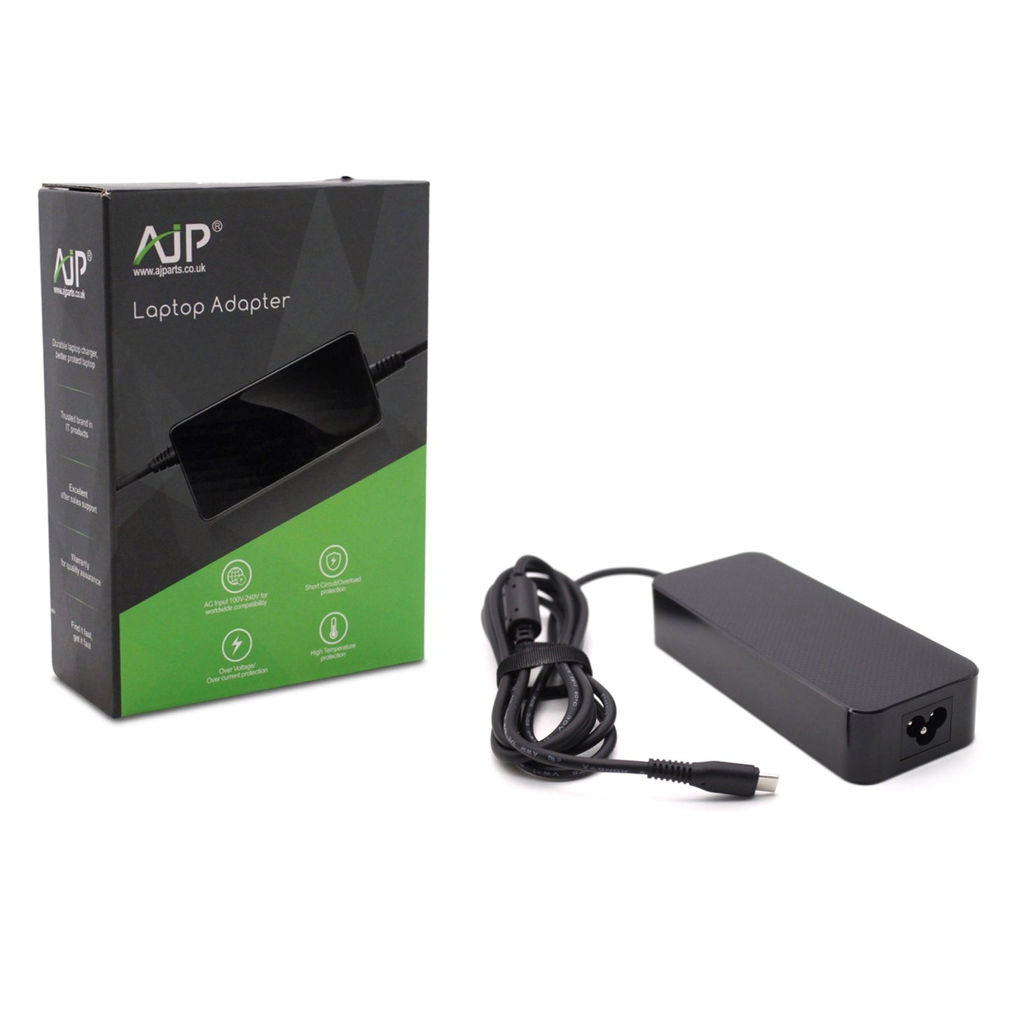 AJP 130W (20V 6.5A) USB-C Smart Power Supply Replacement Laptop AC Adapter Charger for Dell