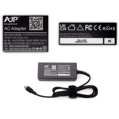 AJP 20V 2.25A 45W USB-C Tip Laptop Replacement AC Adapter Charger