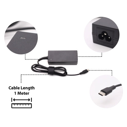AJP 20V 2.25A 45W USB-C Tip Laptop Replacement AC Adapter Charger