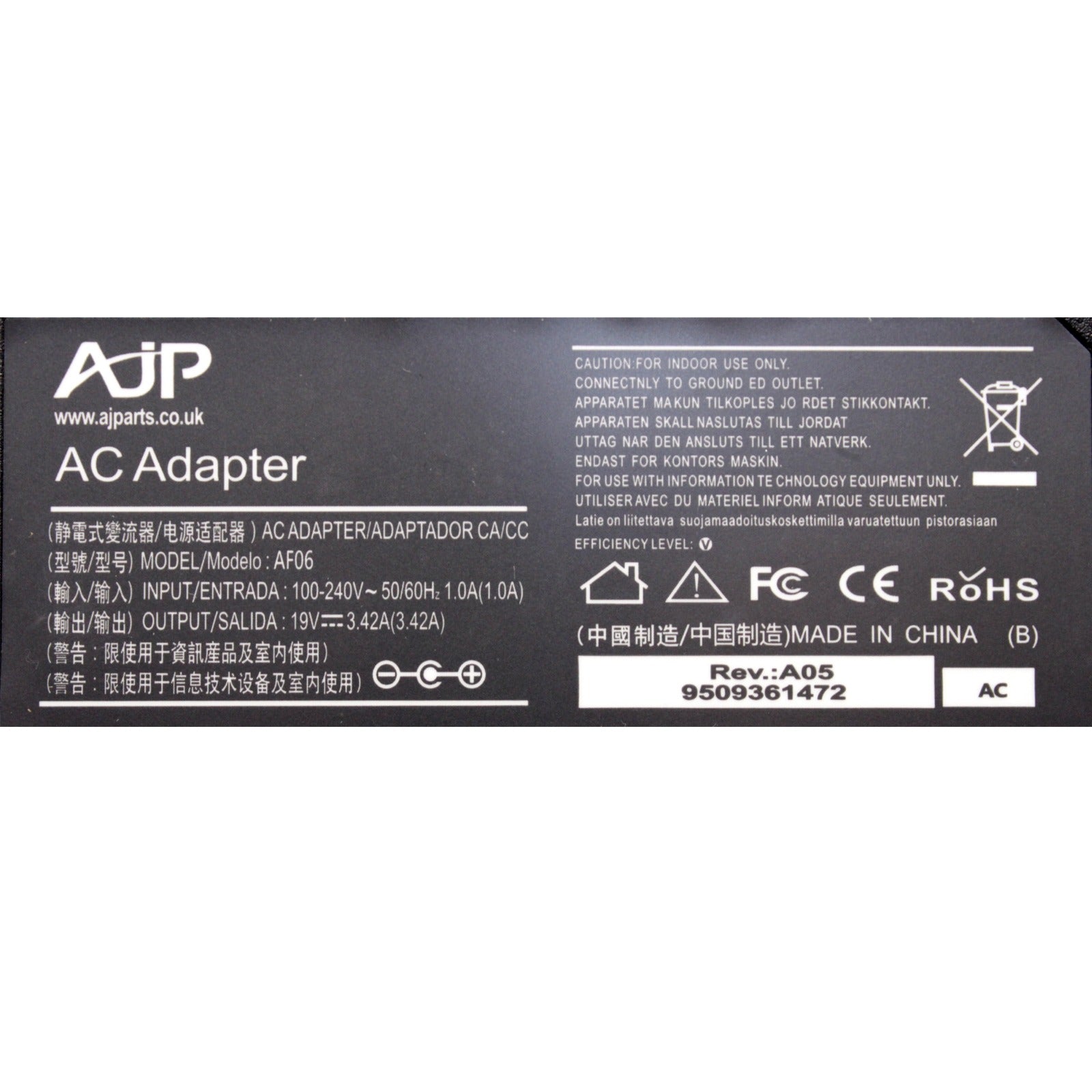 Asus Vivobook F512JP-70AM3SB1 65W AJP Laptop Adapter - AJParts Canada