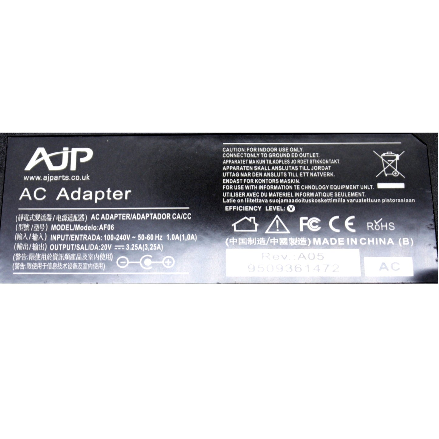 Lenovo 01FR142 65W AC Adapter Power Supply 4.0mm x 1.7mm Tip AJP Laptop Charger