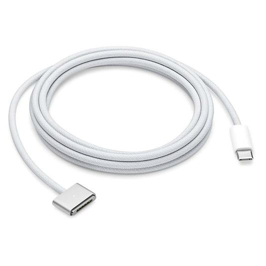 Compatible With MacBook Pro Air (M2, 2022) White USB Type C to Magsafe 3 Magnetic Fast Charging Cable Cord 2M Line