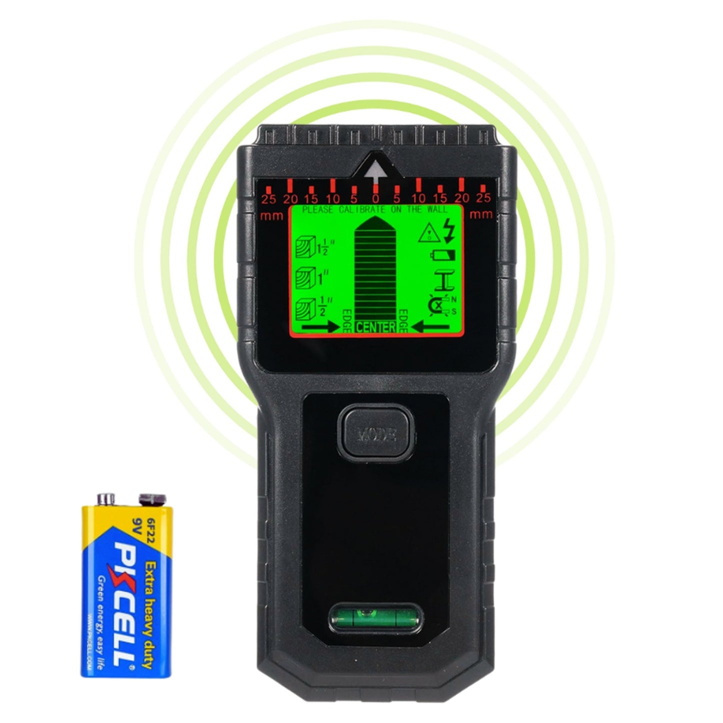 Stud Finder Wall Detector 5-in-1 Joist, Pipe, Wire & Metal Detection LCD Display