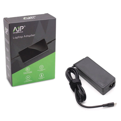 5V/3A, 9V/3A, 15V/3A 20V/3.25A 65W Type-C Black AJP Replacement Laptop AC Adapter