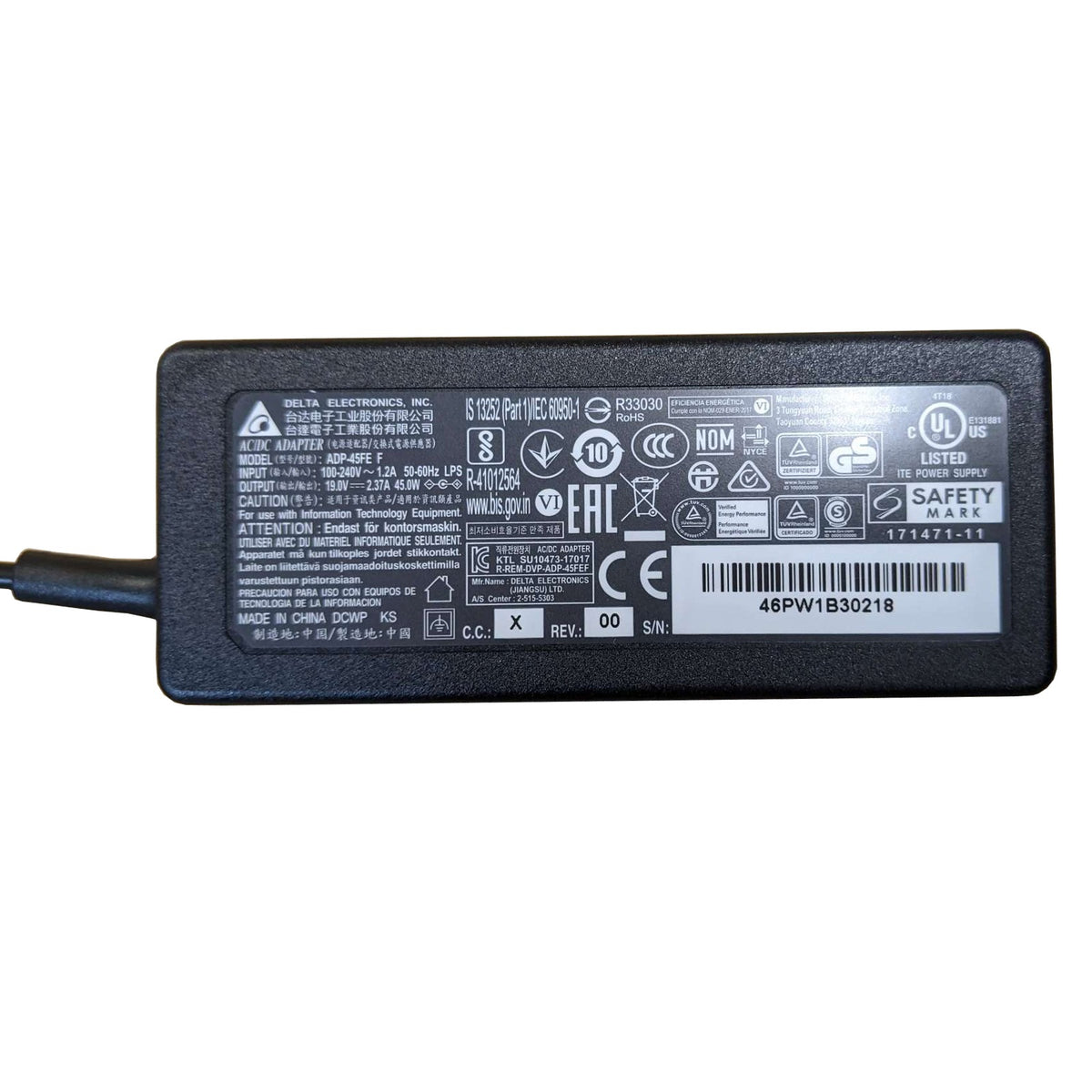 Acer Aspire 5 A515-56-75VG 45W AC USB-C Delta Laptop Adapter - AJParts Canada