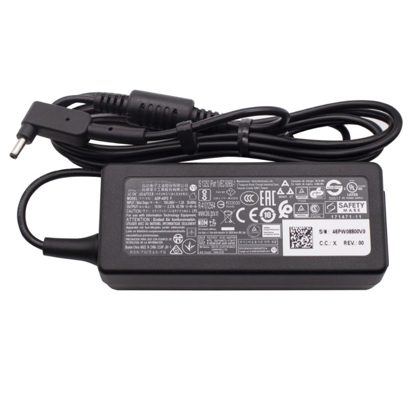 Acer Spin 5 SP514-51N-55BF 45W 3.0mm x 1.0mm Delta Laptop Adapter - AJParts Canada