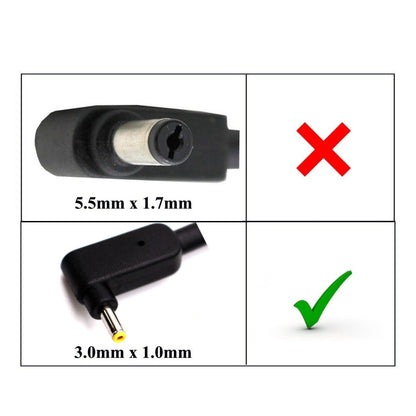Acer Aspire Go 15 AG15-31P-35JL 65W (Pin Size 3.0mm x 1.1mm) Delta Laptop Adapter - AJParts Canada