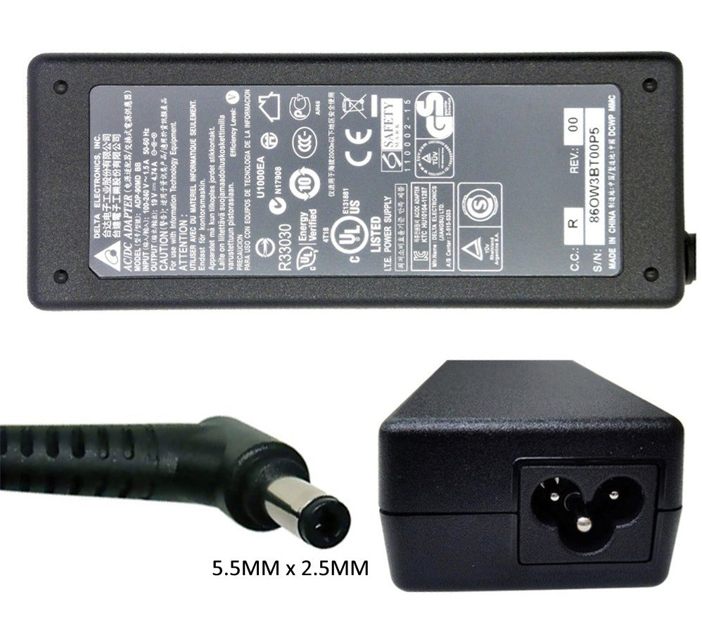 Toshiba Satellite L450D-11E 90W Power Supply Delta Laptop Adapter - AJParts Canada