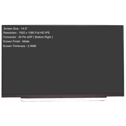 N140HCG-GQ2 14" Matte LED LCD FHD Laptop Replacement Screen