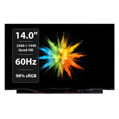 AUO B140QAN02.3 14.0" 2560 x 1440 Quad-HD IPS LED LCD 40Pins Laptop Replacement Screen