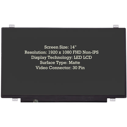 Toshiba Tecra A40-E-1K5 14.0" FHD Laptop Screen - AJParts Canada