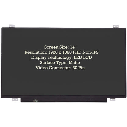 AUO B140HAN02.4 14.0" FHD Laptop Screen - AJParts Canada