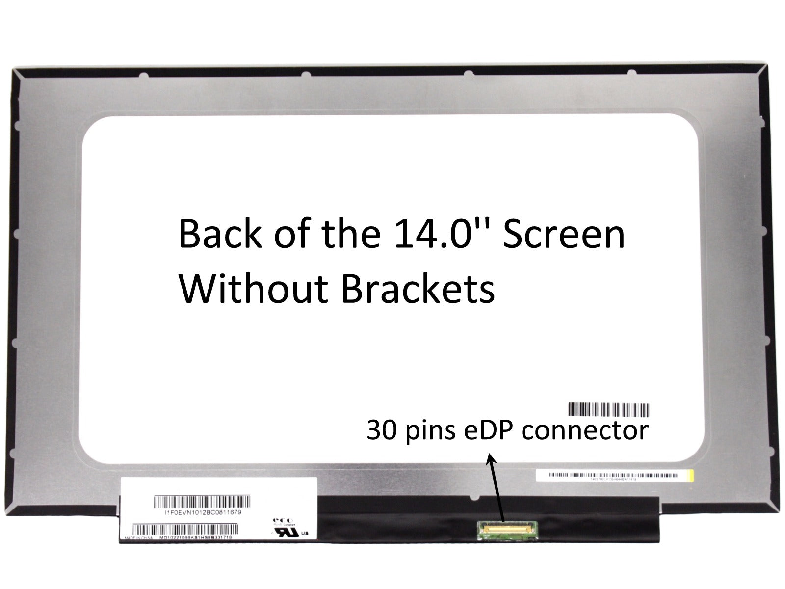 5D10Q11723 14.0" Without Bracket Connector Laptop Screen - AJParts Canada