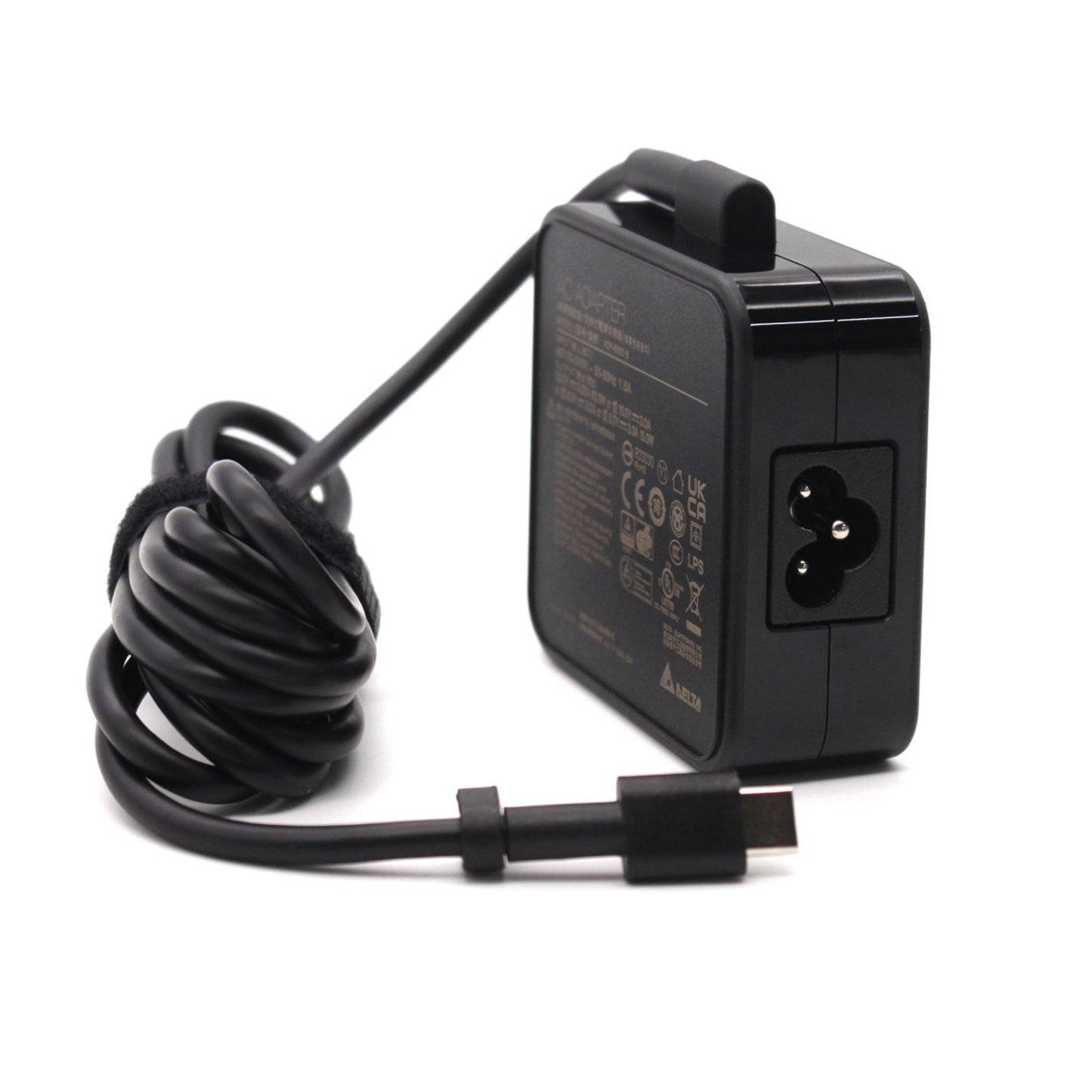 Delta 65W (20V 3.25A) Power Supply USB-C Laptop Compatible AC Adapter Charger