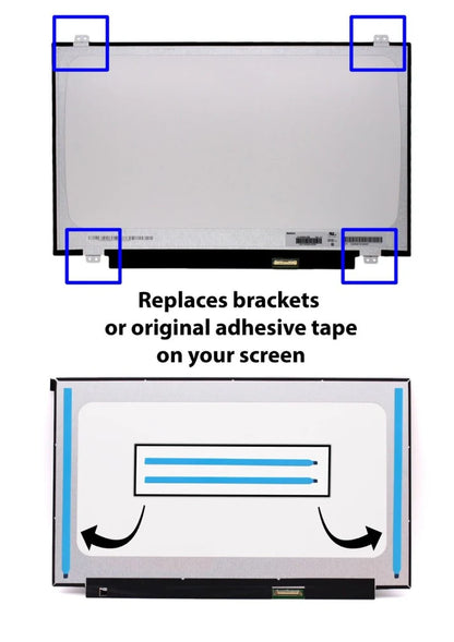 Laptop Screen Adhesive Strips Double-Sided Easy-Pull Tape 13.3" 14" 15.6" (1 Pair = 2 Piece) 0.6MM